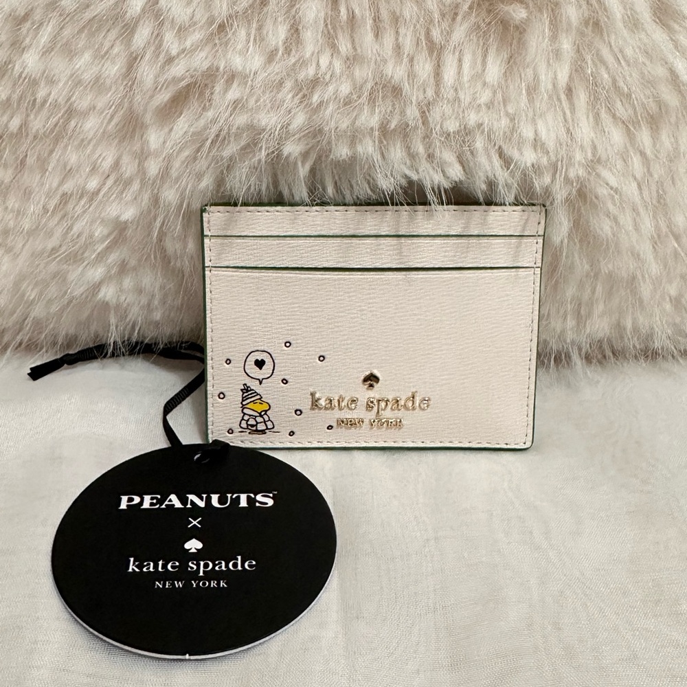 Kate Spade X Snoopy small slim card holder